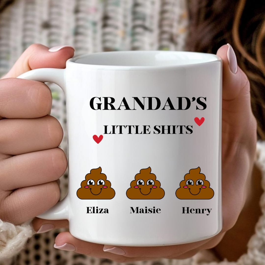 Grandad’s Little S*** Mug up to 6 names