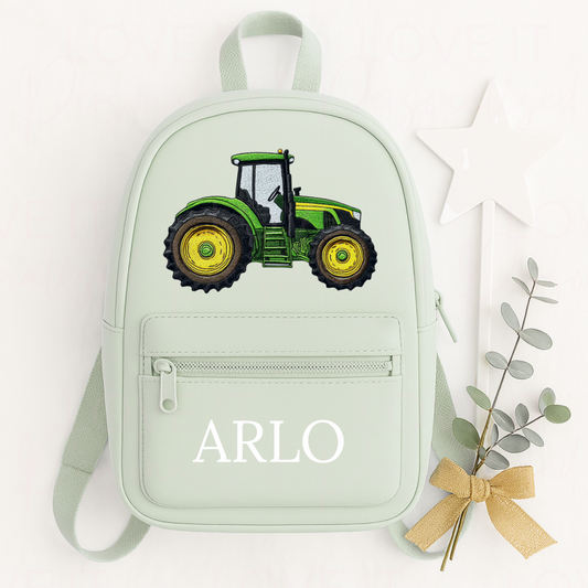 Personalised Children’s Tractor Backpack