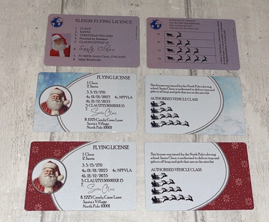 Santa’s flying license