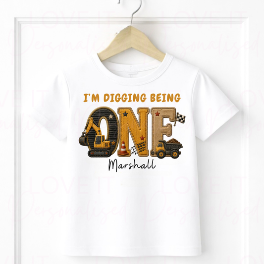 Personalised Im Digging Being... Birthday Outfit - Bodysuit/Sleepsuit/T-Shirt