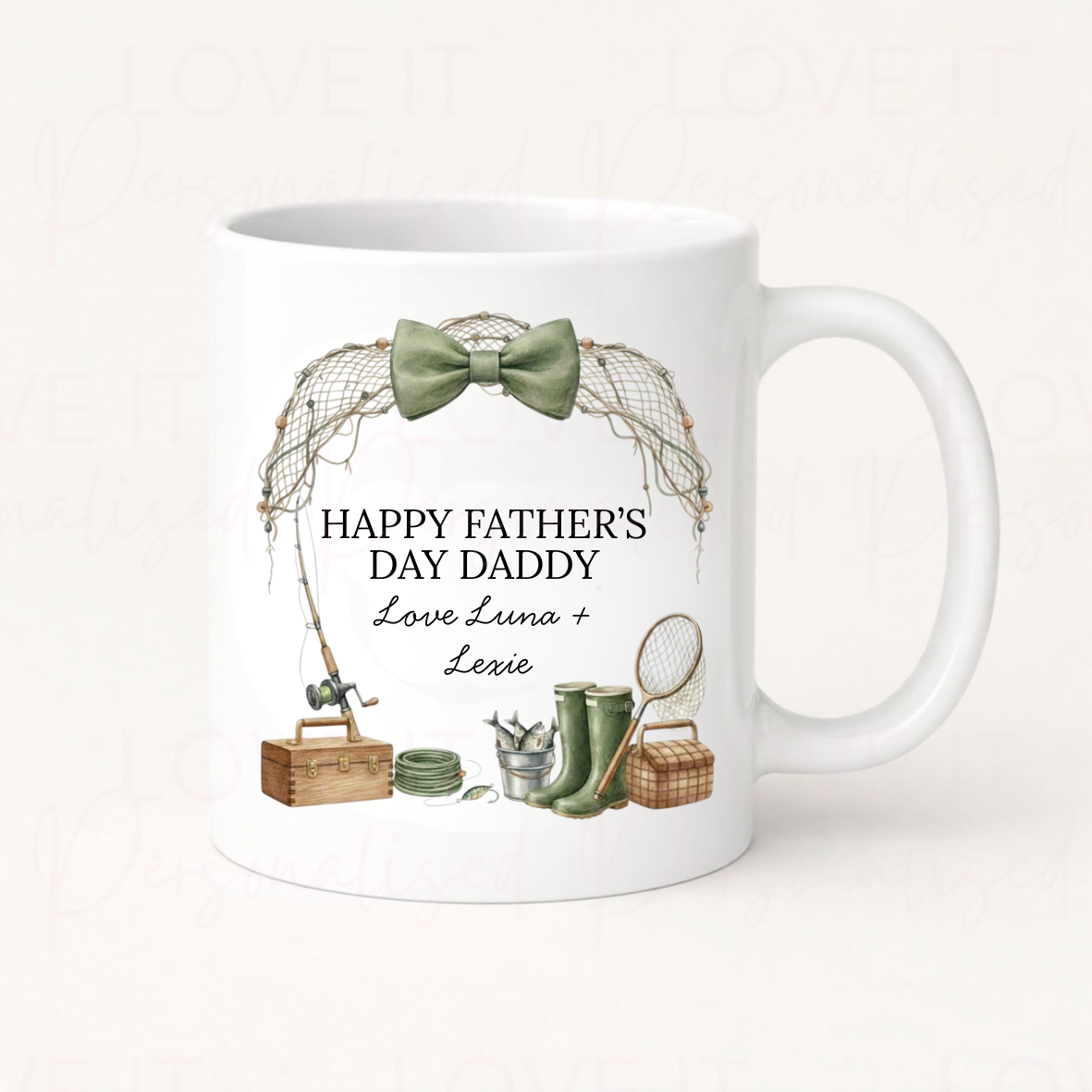 Personalised Father's Day Mug - Fishing Design