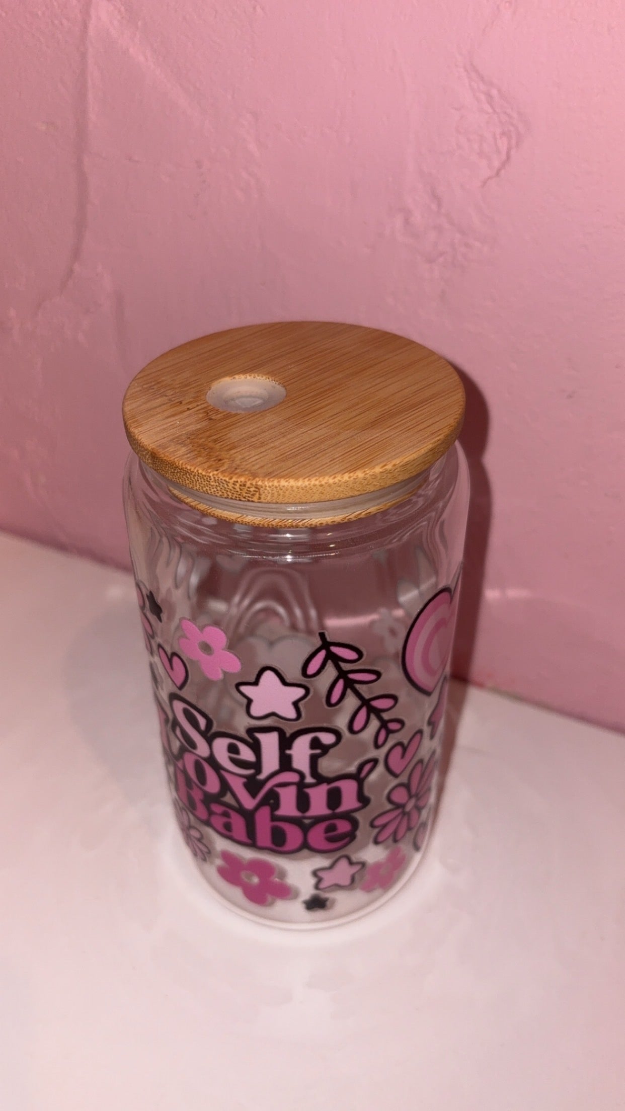 Self Loving Babe 16oz Glass Libbey Can
