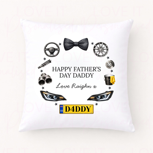 Personalised Father's Day Cushion - Car Design