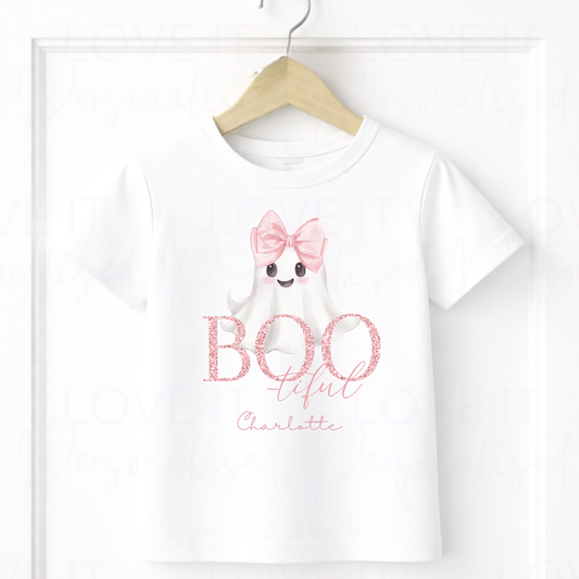 Personalised Boo-tiful Halloween T-Shirt