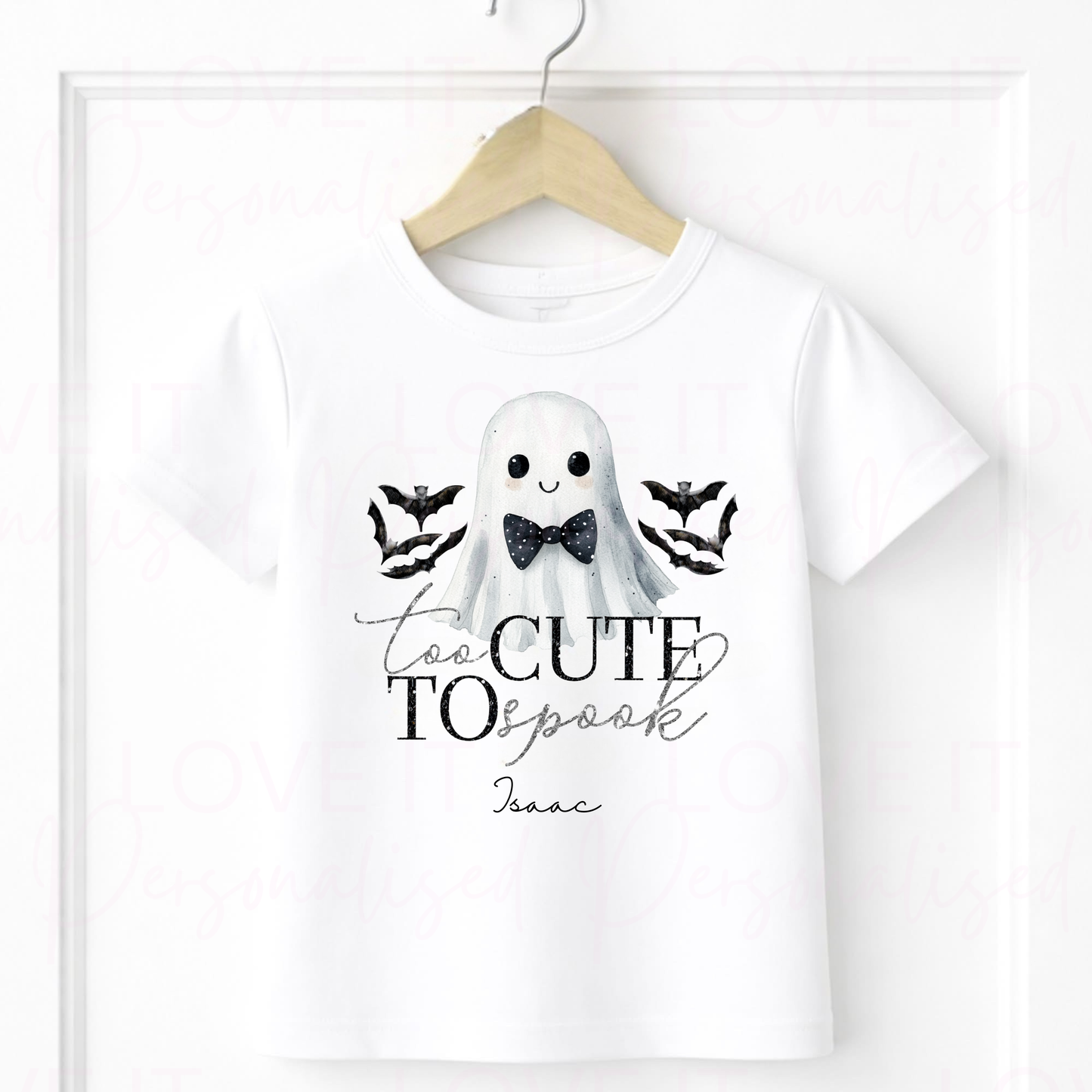 Personalised Too Cute To Spook Halloween T-Shirt