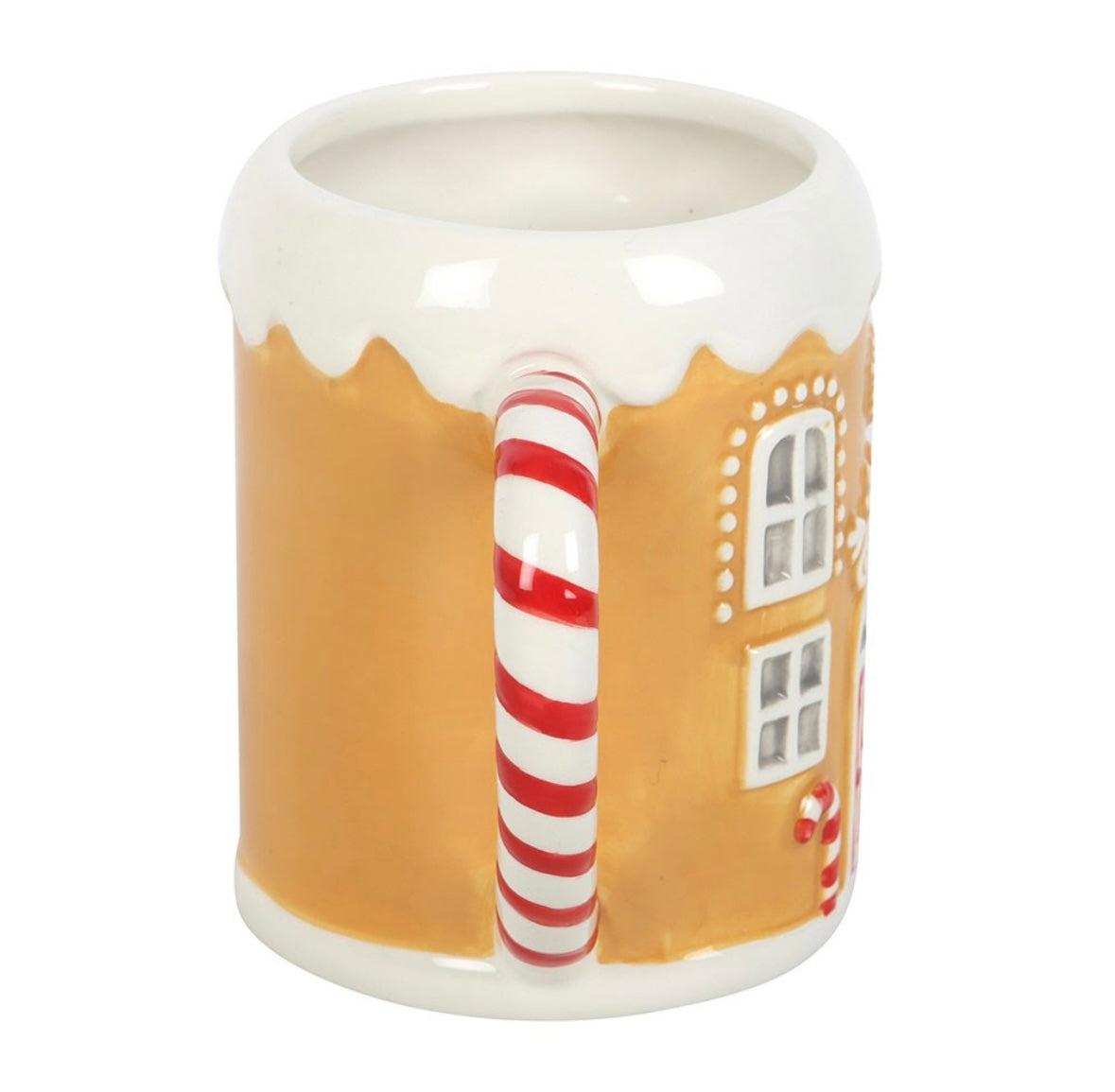 Candy Cane Gingerbread/Santa Claus Christmas Mug