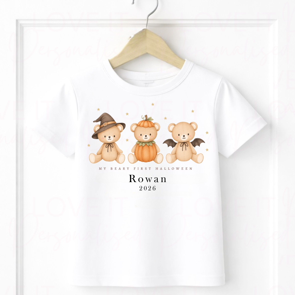 Personalised My Beary First Halloween T-Shirt
