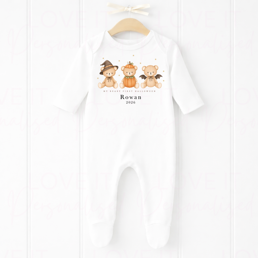 Personalised My Beary First Bib/Bodysuit/Sleepsuit