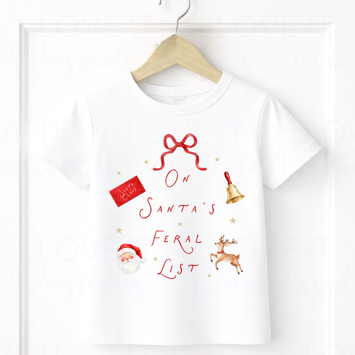 Children's Christmas T-Shirt - Santa's Nice List or Santa's Feral List