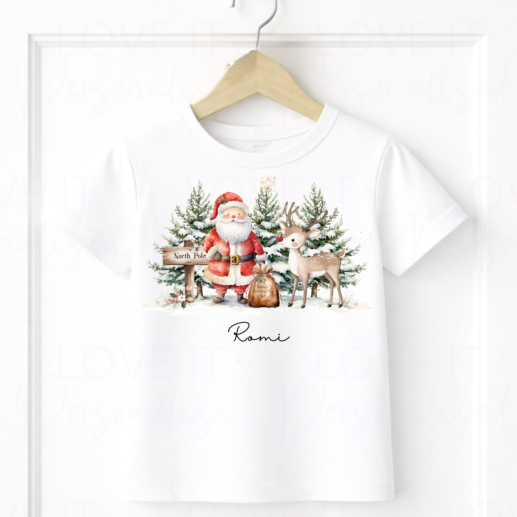 Personalised Children's Christmas T-Shirt/Sweatshirt