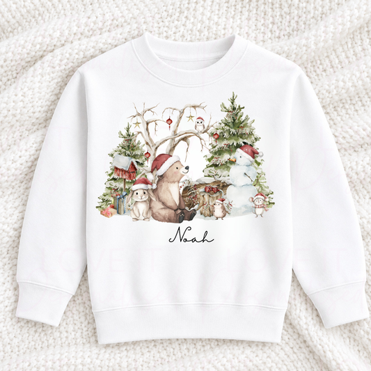 Personalised Children's Christmas T-Shirt/Sweatshirt