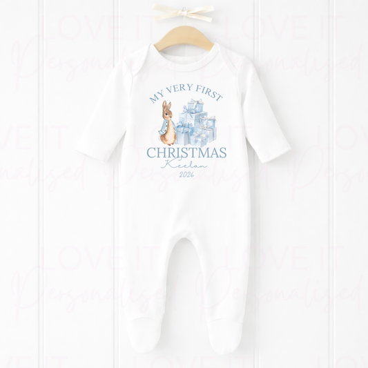 Personalised First Christmas Bib/Bodysuit/Sleepsuit