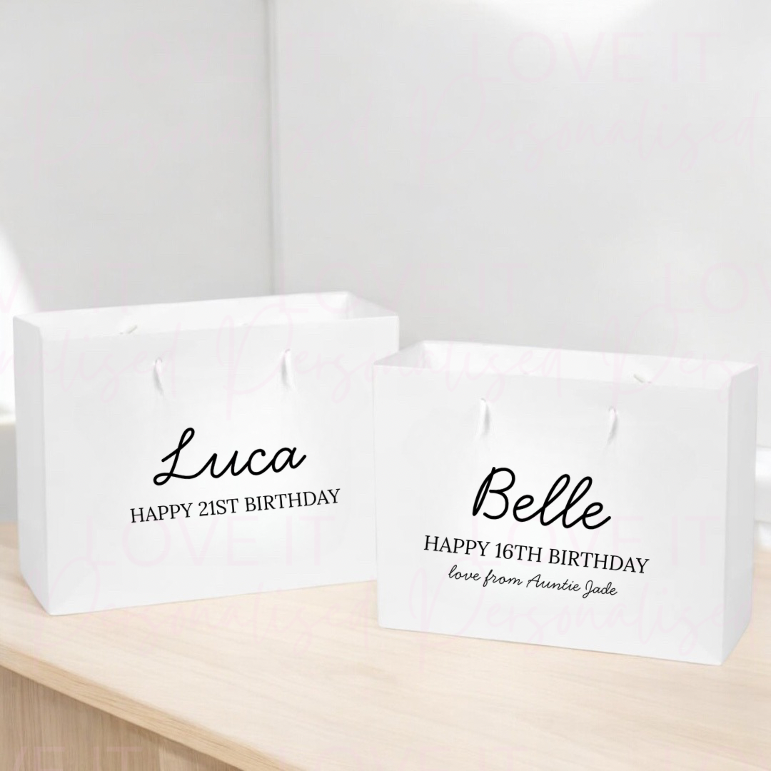 Personalised Birthday Age Gift Bag