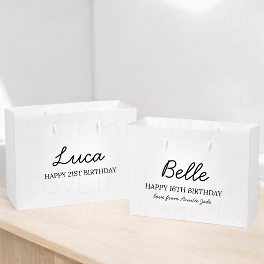 Personalised Birthday Age Gift Bag