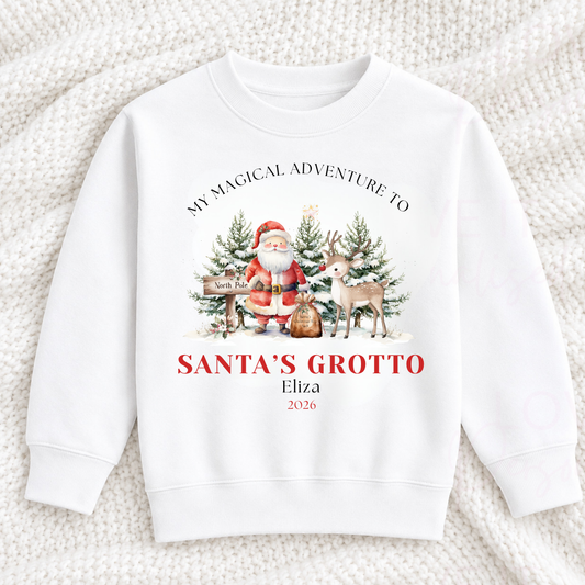 Personalised Children's Visiting Santa Sweatshirt
