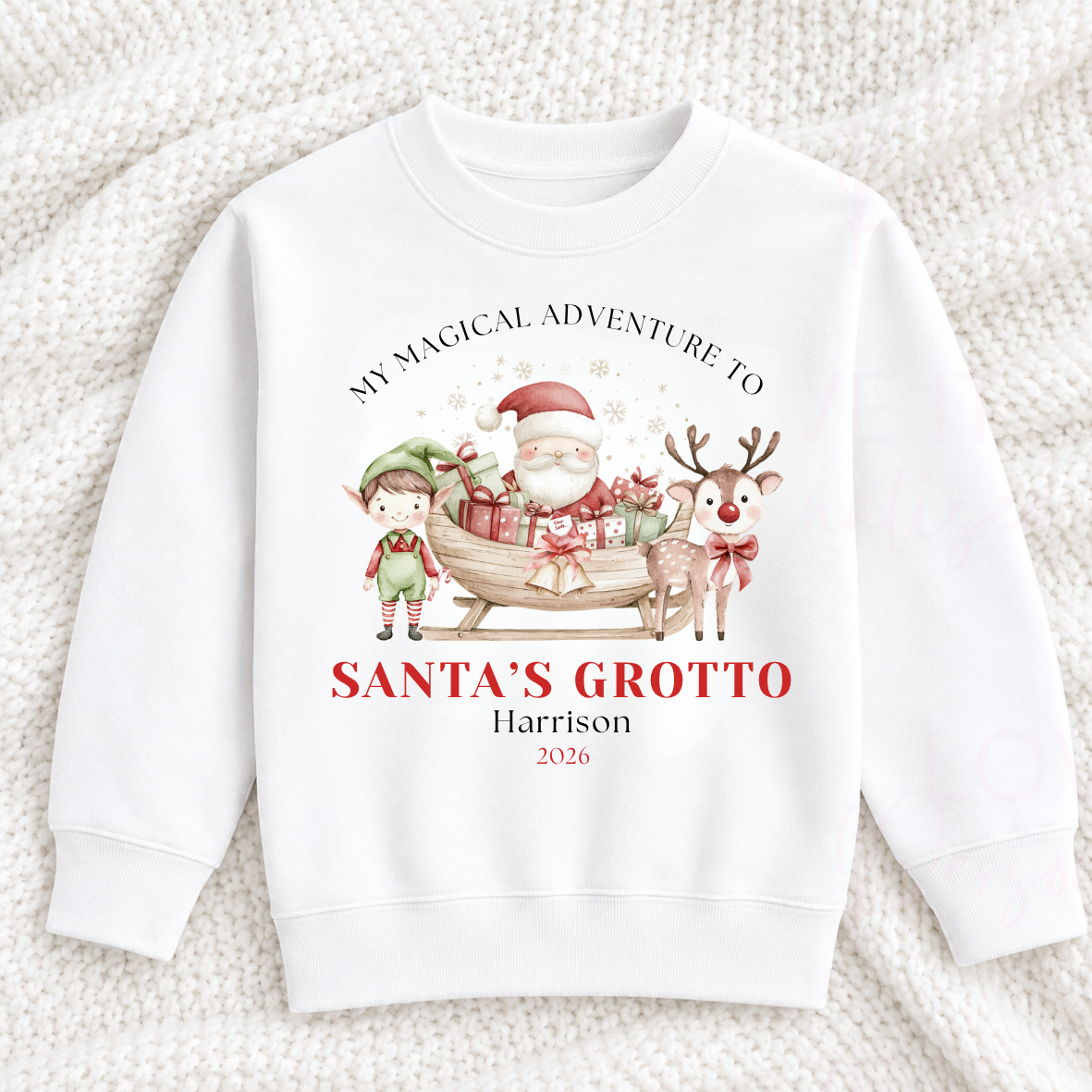 Personalised Visiting Santa Sweatshirt