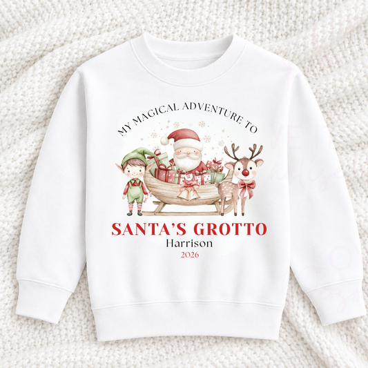 Personalised Visiting Santa Sweatshirt