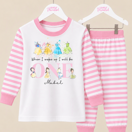 Personalised Princess Birthday Pyjamas - Any Age