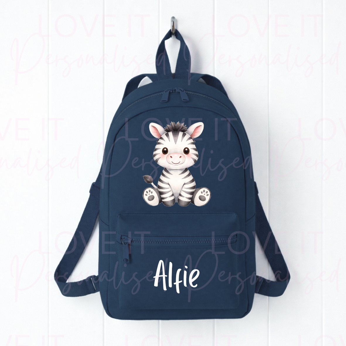 Personalised Children’s Zebra Mini Backpack
