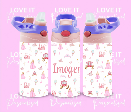 Personalised Princess 12oz Water Bottle
