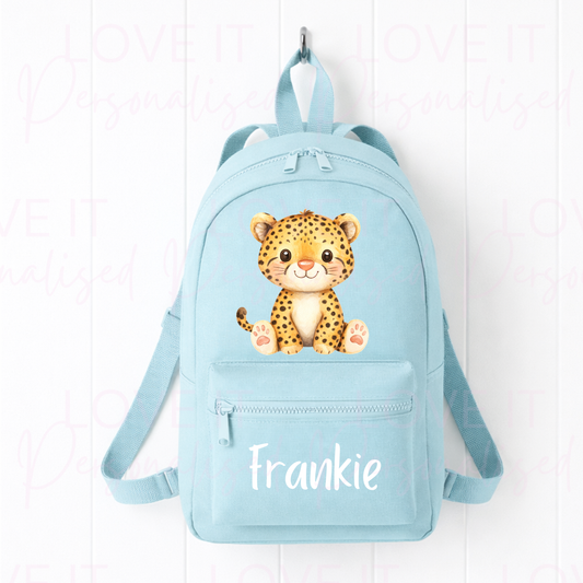 Personalised Children’s Cheetah Mini Backpack