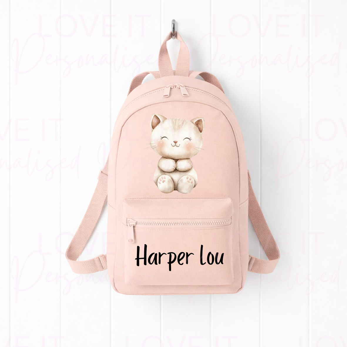 Personalised Children’s Cat Mini Backpack