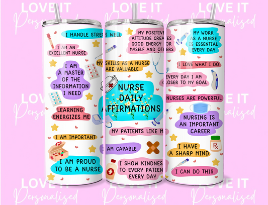 Nurse Daily Affirmation 20oz Tumbler