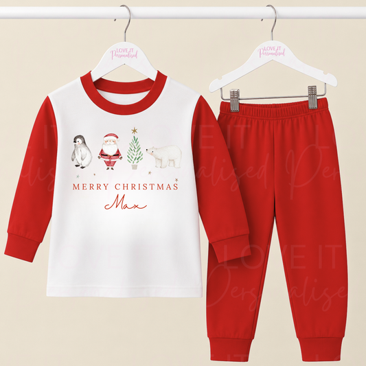 Personalised Christmas Family Matching Pyjamas
