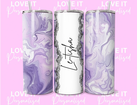 Personalised Marble Name Tumbler