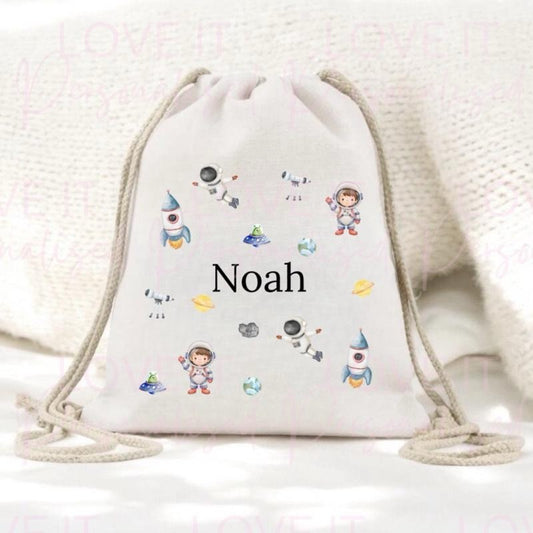 Personalised Children’s Drawstring Pe/Swim Bag - Multiple designs