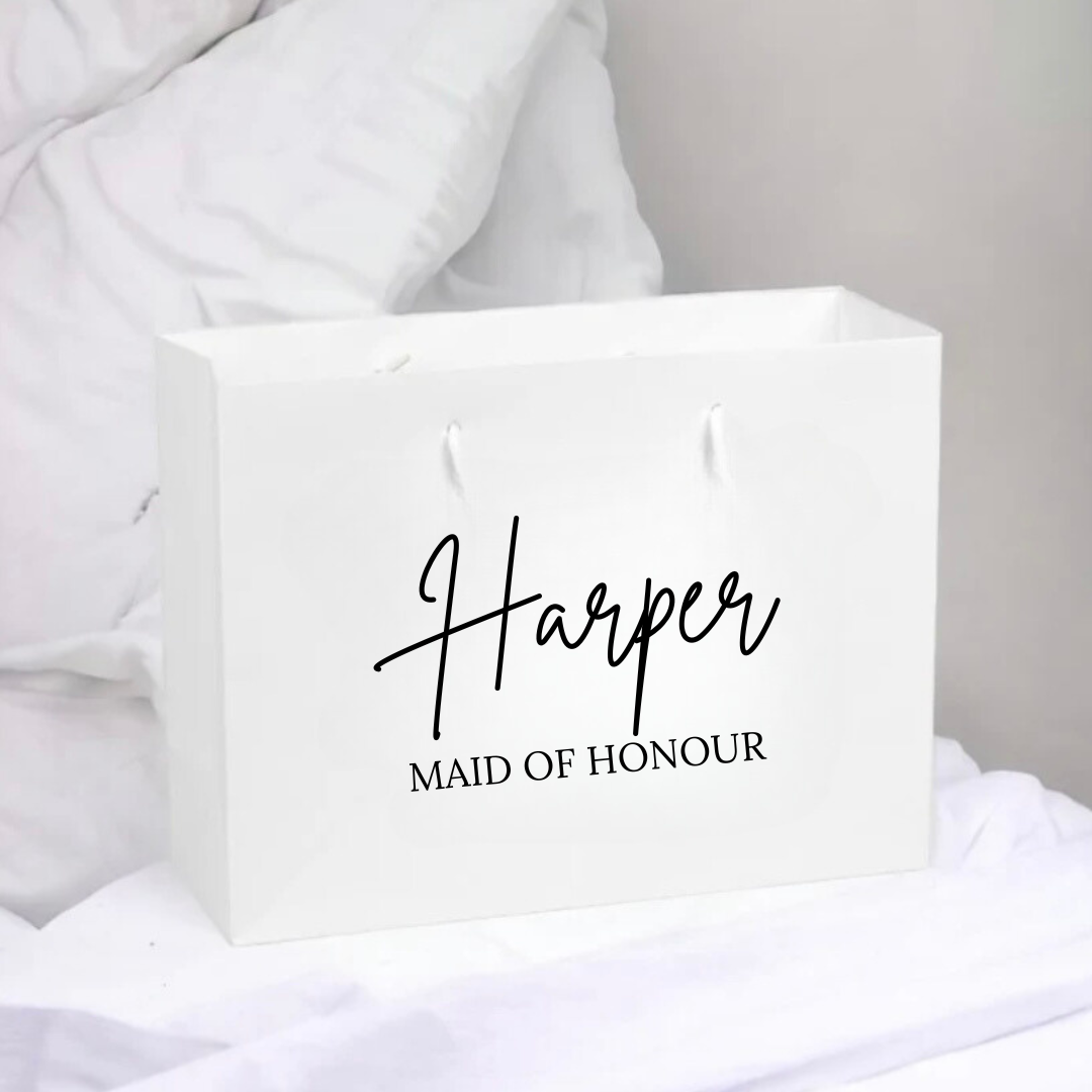 Personalised Wedding Gift Bag - Maid Of Honour