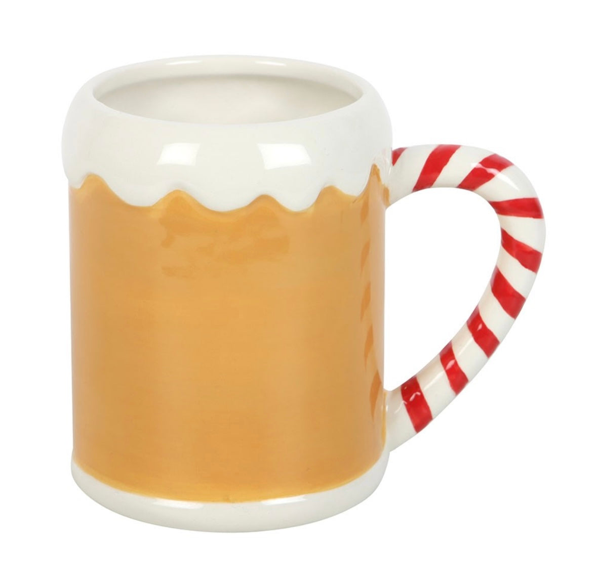 Candy Cane Gingerbread/Santa Claus Christmas Mug