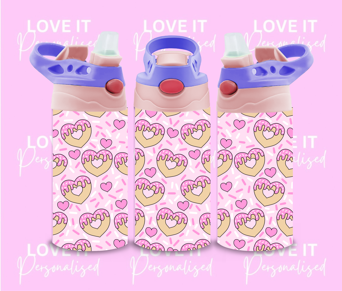 Heart Doughnut Children’s Water Bottle