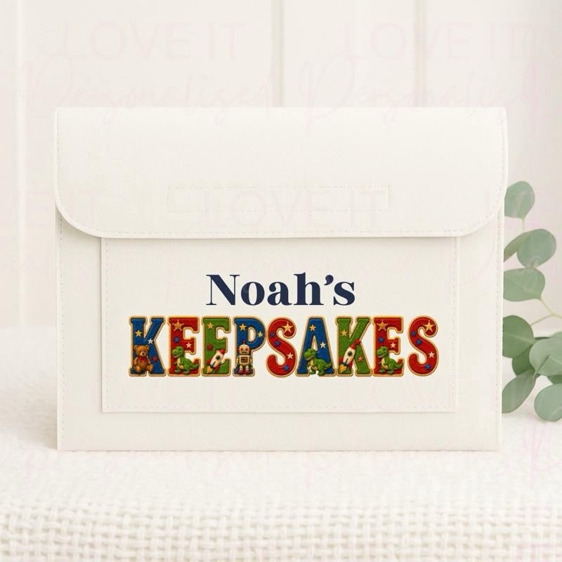 Personalised Nursery/School Keepsake Polyester Folder