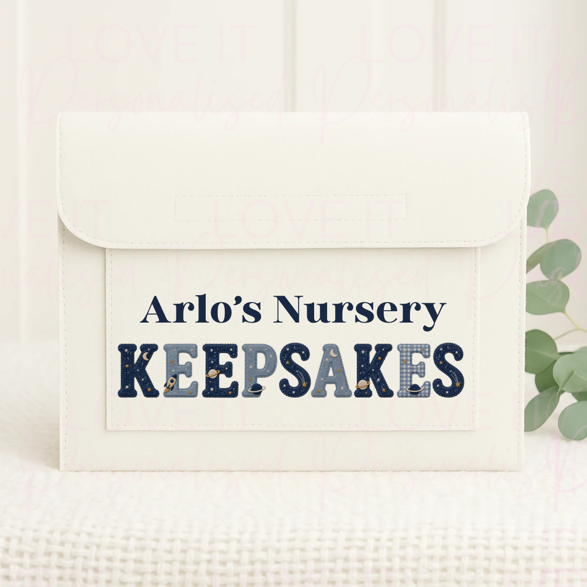 Personalised Nursery/School Keepsake Polyester Folder