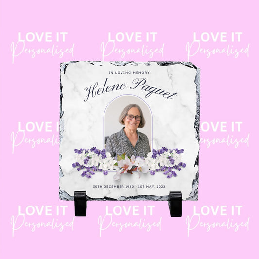 In Loving Memory Photo Slate