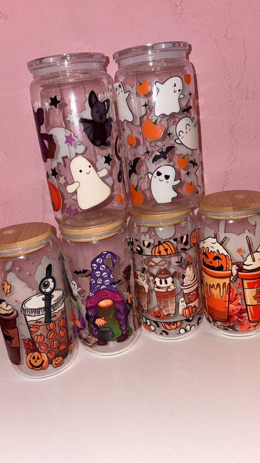 Halloween Design 16oz Plastic/Glass Libbey Can