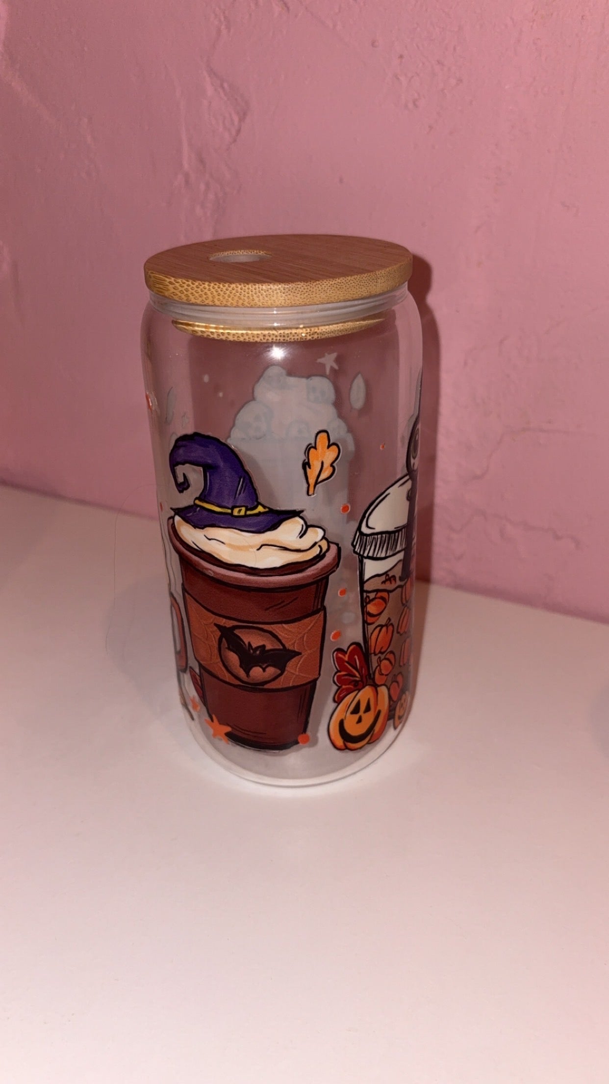 Halloween Design 16oz Plastic/Glass Libbey Can