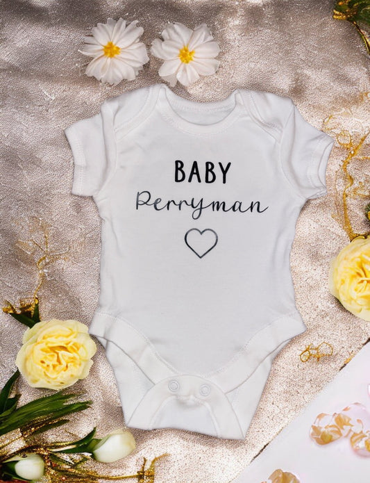 Personalised Baby Announcement Bodysuit/Babygrow