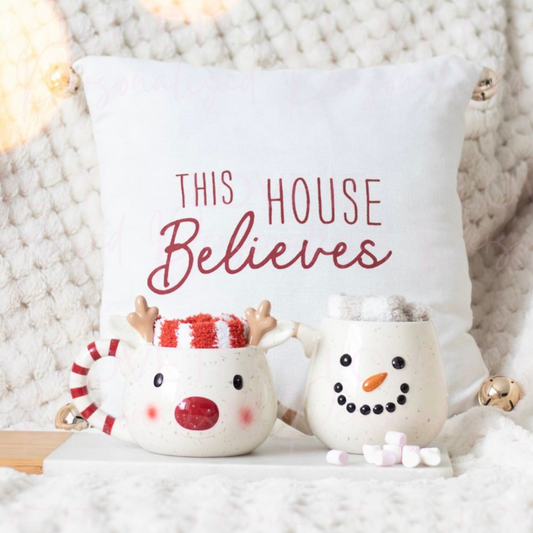 Rudolph Reindeer/Snowman Christmas Mug And Socks Set