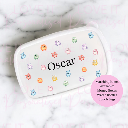 Personalised Monster Lunch/Snack Box