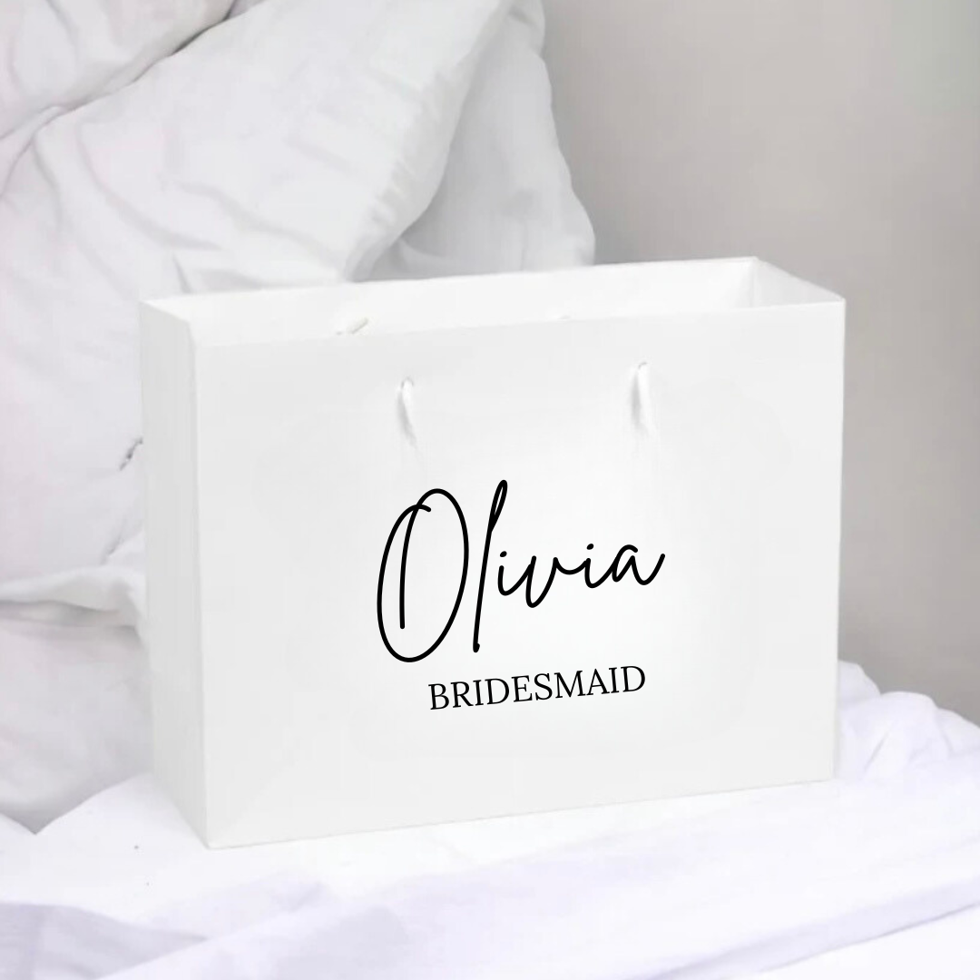 Personalised Wedding Gift Bag - Bridesmaid