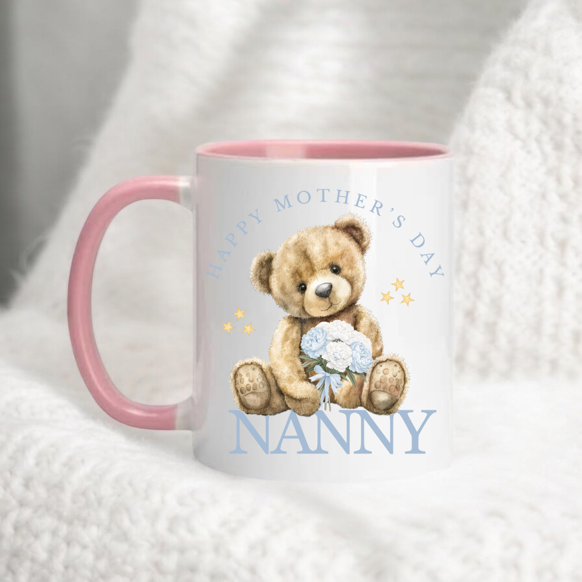 Blue Happy Mother's Day Nanny Mug