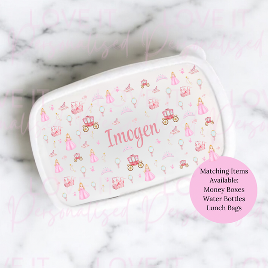 Personalised Princess Lunch/Snack Box