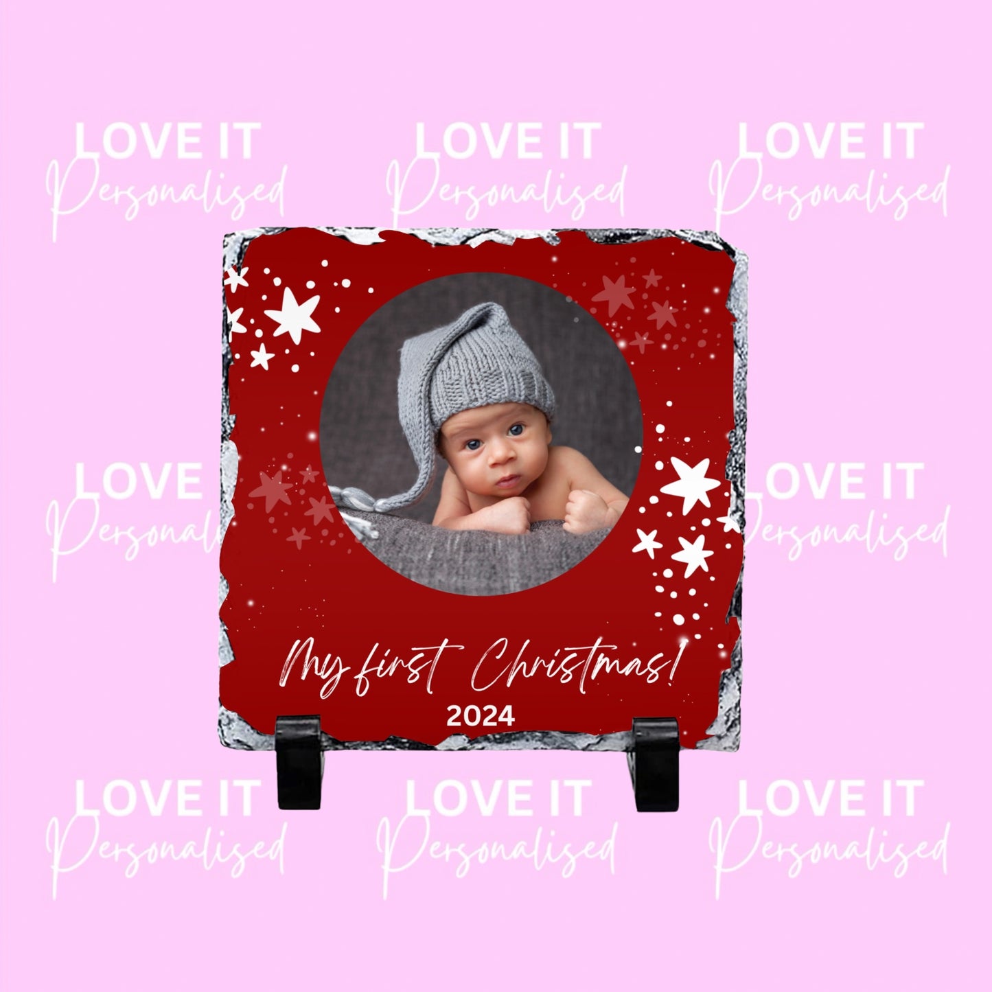 My First Christmas Photo Slate