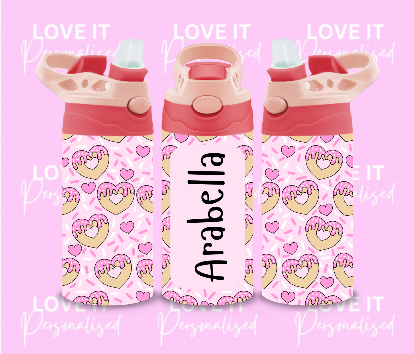 Heart Doughnut Children’s Water Bottle