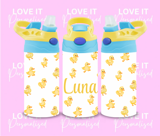 Personalised Ducks 12oz Water Bottle