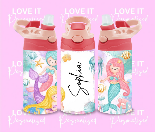 Personalised Mermaid Children’s Water Bottle