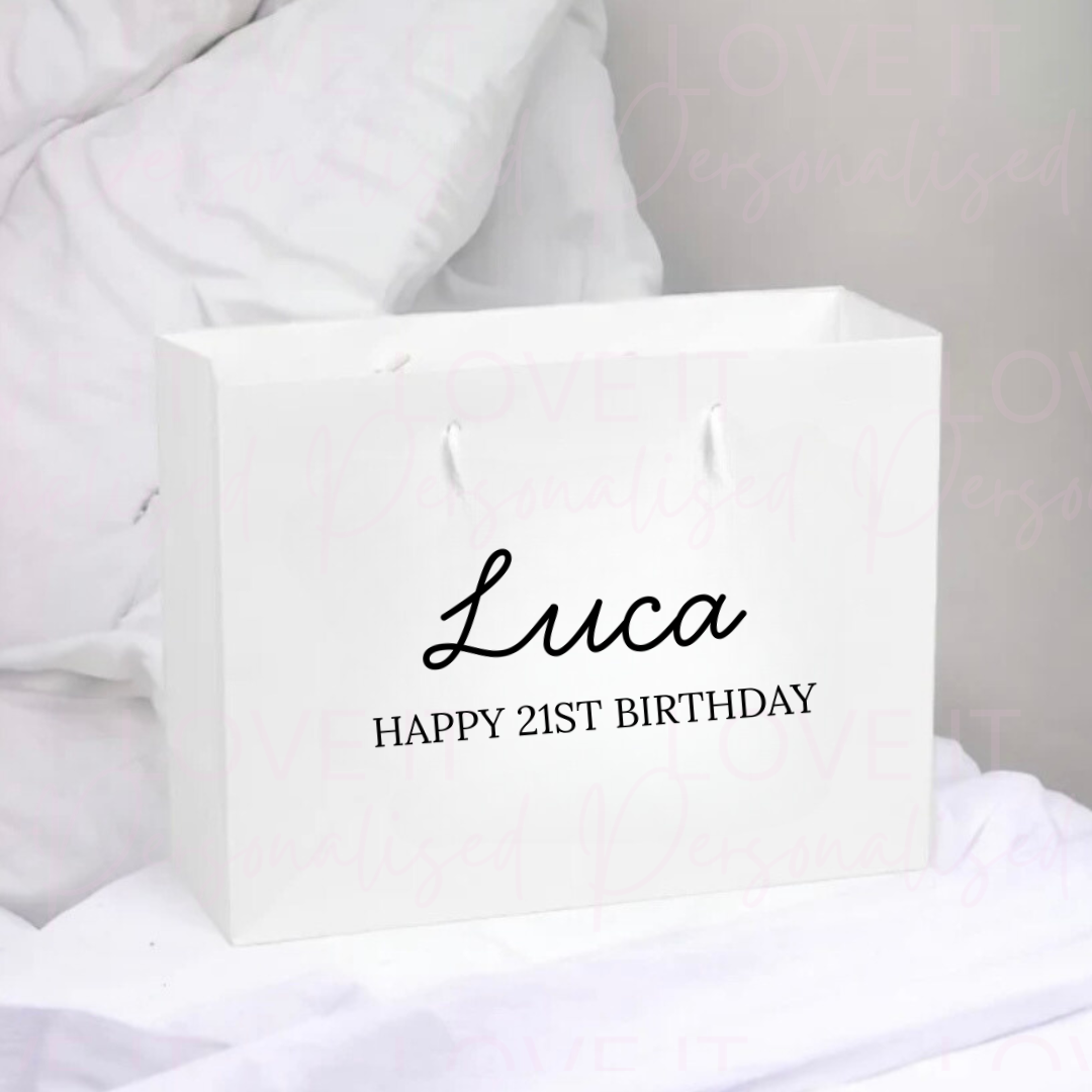 Personalised Birthday Age Gift Bag
