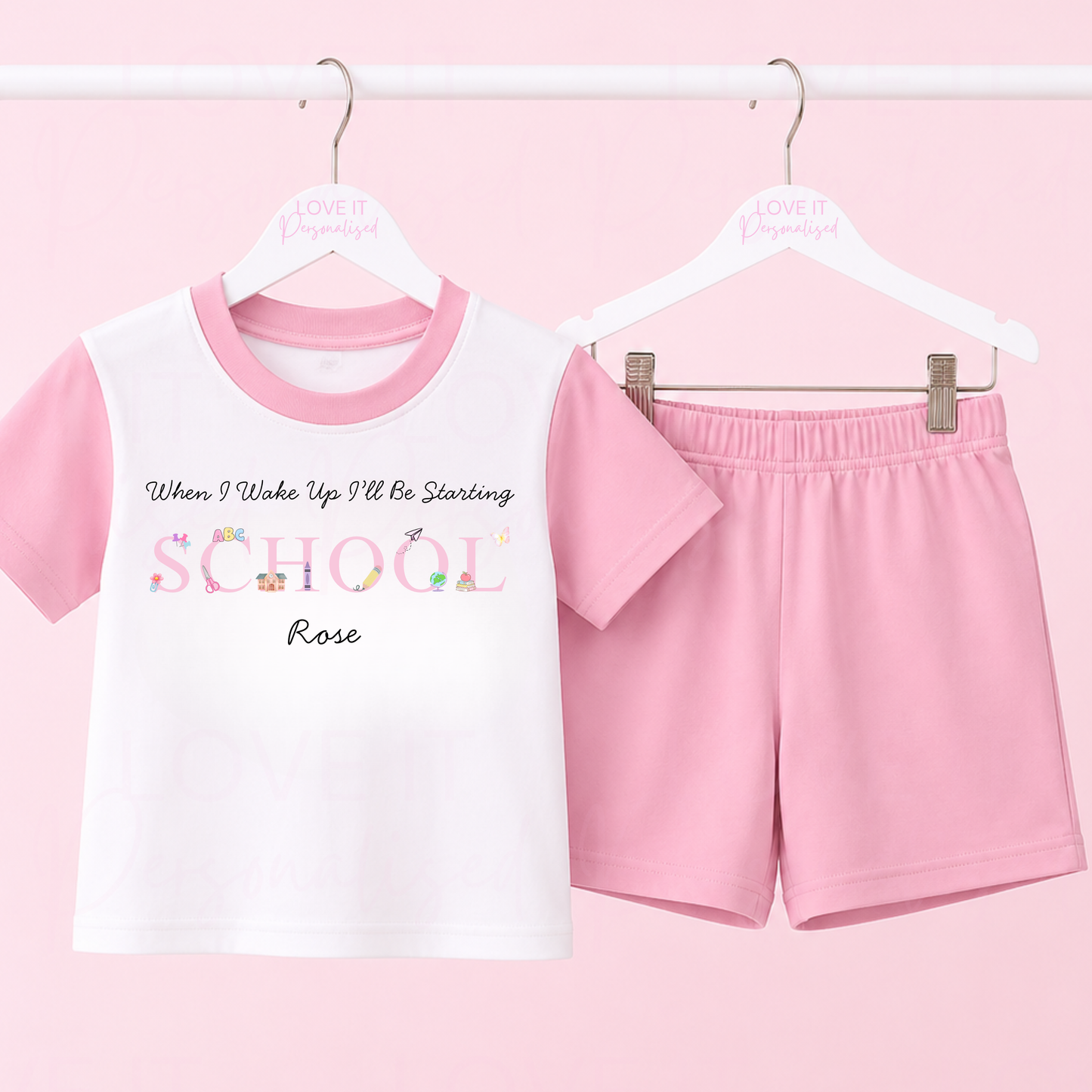Personalised Starting Nursery/School Short Pyjamas